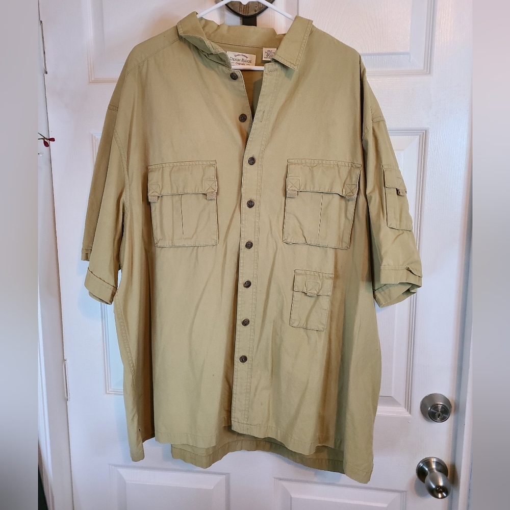 Denim Ridge Originals Men's Outdoor Field Shirt, Size: 2XLT Color: Tan